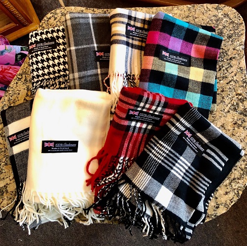 Scottish Made Cashmere Scarfs-Beautiful Selection - for $19.95