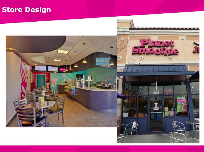 Designer Decor - for our Designer Fresh Blended Smoothies