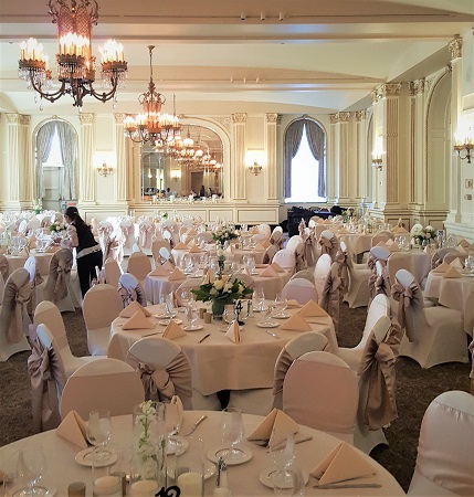 Grand Ball Room Decorated for that Special Moment
