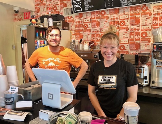 Owner - Baker Rachel and Co-worker "Barista" Justin 